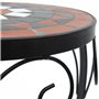 vidaXL Supports pour plantes 3 pcs terre cuite et blanc céramique, table de plantes, support de plante d'extérieur, table d’appo