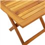 vidaXL Table d’appoint de Jardin 40x40x40 cm Bois d'acacia Massif, Table de Jardin, Table d'extérieur, Meuble de Jardin, Table d