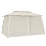vidaXL Tonnelle Double Toit et parois en Filet crème 3