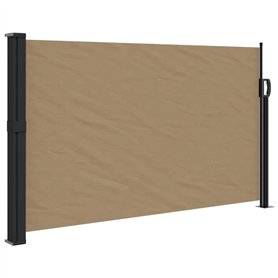 vidaXL Auvent latéral rétractable Taupe 120x600 cm