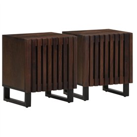 vidaXL Tables de Chevet 2 pcs