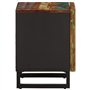 vidaXL Table de Chevet, Armoire de Lit avec Rangement, Table de Nuit, Meuble de Chambre à Coucher Intérieur, Bois Massif de Récu