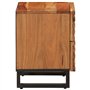 vidaXL Table de Chevet, Armoire de Lit avec Rangement, Table de Nuit, Meuble de Chambre à Coucher Maison Intérieur, Bois d'Acaci