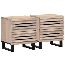 vidaXL Tables de Chevet 2 pcs