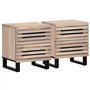 vidaXL Tables de Chevet 2 pcs