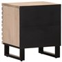 vidaXL Tables de Chevet 2 pcs, Armoires de Lit avec Rangement, Tables de Nuit, Meubles de Chambre à Coucher Intérieur, Bois Mang