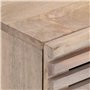 vidaXL Tables de Chevet 2 pcs, Armoires de Lit avec Rangement, Tables de Nuit, Meubles de Chambre à Coucher Intérieur, Bois Mang