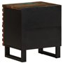 vidaXL Table de Chevet, Armoire de Lit avec Rangement, Table de Nuit, Meuble de Chambre à Coucher Intérieur, Bois Massif de Récu