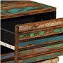 vidaXL Table de Chevet, Armoire de Lit avec Rangement, Table de Nuit, Meuble de Chambre à Coucher Intérieur, Bois Massif de Récu