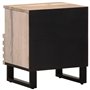 vidaXL Tables de Chevet 2 pcs, Armoires de Lit avec Rangement, Tables de Nuit, Meubles de Chambre à Coucher Intérieur, Bois Mang