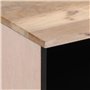 vidaXL Tables de Chevet 2 pcs, Armoires de Lit avec Rangement, Tables de Nuit, Meubles de Chambre à Coucher Intérieur, Bois Mang