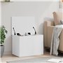 vidaXL Boîte de Rangement, Coffre à Jouets, Organisateur pour Vêtements Couvertures Coussins Maison Intérieur, Blanc Bois d'Ingé