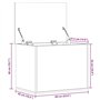 vidaXL Boîte de Rangement chêne Sonoma 60x42x46 cm Bois d'ingénierie