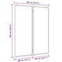 vidaXL Tableau blanc magnétique pliable 80x100x1,7 cm aluminium