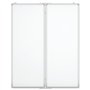 vidaXL Tableau blanc magnétique pliable 80x100x1,7 cm aluminium