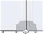 vidaXL Tableau blanc magnétique pliable 80x100x1,7 cm aluminium