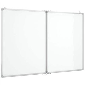 vidaXL Tableau blanc magnétique pliable 100x80x1