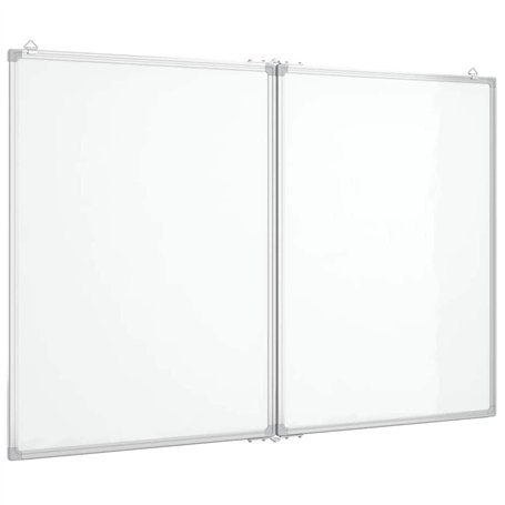 vidaXL Tableau blanc magnétique pliable 100x80x1