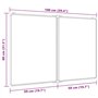 vidaXL Tableau blanc magnétique pliable 100x80x1,7 cm aluminium