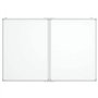 vidaXL Tableau blanc magnétique pliable 100x80x1,7 cm aluminium