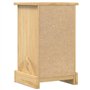 vidaXL Table de Chevet Corona 35x32,5x58 cm en Bois de Pin Massif - Meuble d'Appoint, Armoire de Lit, Table de Nuit