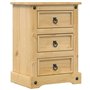 vidaXL Table de Chevet Corona 45x35x64 cm Bois de pin Massif