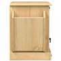 vidaXL Table de Chevet Corona 45x35x47,5 cm Bois de pin Massif, Meuble de Chevet, Table d'appoint, Armoire de lit, Armoire de Ch