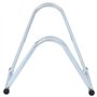 vidaXL Support de vélo au sol autoportant pour 2 vélos acier galvanisé, support de vélo au sol, support de bicyclette, support d
