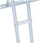 vidaXL Support de vélo au sol autoportant pour 2 vélos acier galvanisé, support de vélo au sol, support de bicyclette, support d