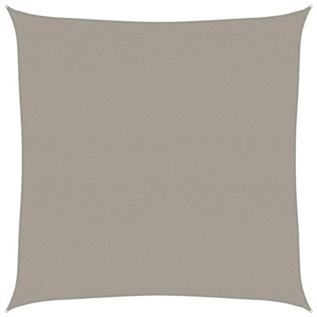 vidaXL Voile d'ombrage 160 g/m² carré Gris Clair 4x4 m PEHD