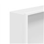 vidaXL Niche de douche blanc mat 32x62x9 cm acier inoxydable, niche de salle de bain, étagère de douche intégrée, niche murale d