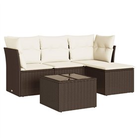 vidaXL Salon de Jardin avec Coussins 5 pcs