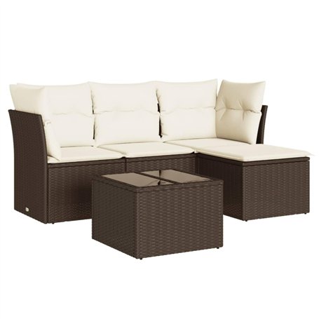 vidaXL Salon de Jardin avec Coussins 5 pcs