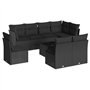vidaXL Salon de Jardin avec Coussins 9 pcs