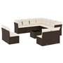 vidaXL Salon de Jardin avec Coussins 12 pcs