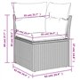 vidaXL Salon de Jardin avec Coussins 12 pcs, Canapés de Terrasse, Ensemble de Meubles de Patio, Mobilier d'Extérieur, Marron Rés