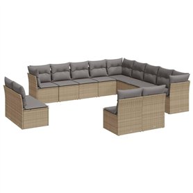 vidaXL Salon de Jardin avec Coussins 12 pcs