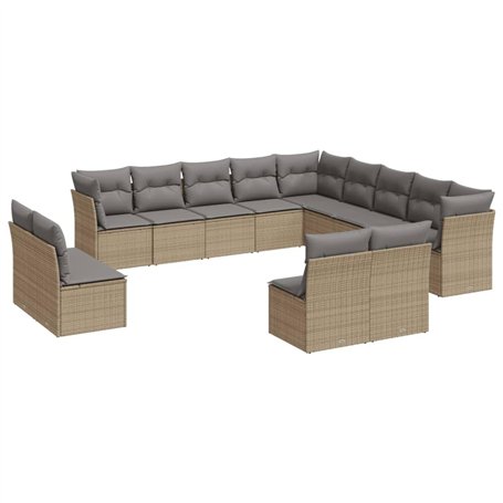vidaXL Salon de Jardin avec Coussins 12 pcs