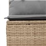 vidaXL Salon de Jardin avec Coussins 12 pcs, Canapés de Terrasse, Ensemble de Meubles d'Extérieur Patio, Moderne, Beige Résine T