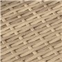 vidaXL Salon de Jardin avec Coussins 12 pcs, Canapés de Terrasse, Ensemble de Meubles d'Extérieur Patio, Moderne, Beige Résine T