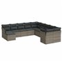 vidaXL Salon de Jardin avec Coussins 11 pcs