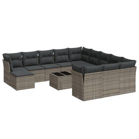 vidaXL Salon de Jardin avec Coussins 13 pcs