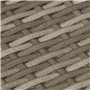 vidaXL Salon de Jardin avec Coussins 13 pcs, Canapés avec Pieds Réglables, Ensemble de Meubles d'Extérieur Patio Terrasse, Gris 