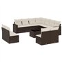 vidaXL Salon de Jardin avec Coussins 12 pcs