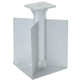 vidaXL Base de Parasol enterré argenté 27
