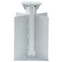 vidaXL Base de Parasol enterré argenté 27,5x27,5x45 cm Acier ancrage au Sol du Parapluie Manchon de Sol de Parasol Base de Paras