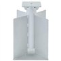 vidaXL Base de Parasol enterré argenté 27,5x27,5x45 cm Acier ancrage au Sol du Parapluie Manchon de Sol de Parasol Base de Paras