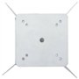 vidaXL Base de Parasol enterré argenté 27,5x27,5x45 cm Acier ancrage au Sol du Parapluie Manchon de Sol de Parasol Base de Paras