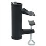 vidaXL Pinces à Parasol pour Balcon 2 pcs 25-38 mm Acier Support de Parasol de Balcon Support de Parapluie de Balcon Pince de Pa
