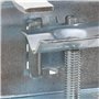 vidaXL Pinces à parasol pour Balcon 2 pcs 32 mm Acier support de parasol de Balcon support de Parapluie de Balcon Pince de paras